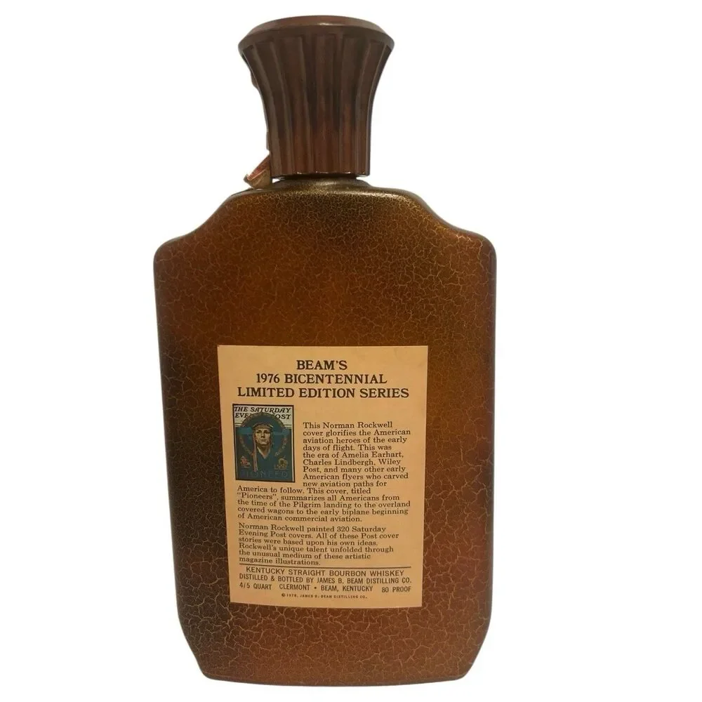 Vintage Jim Beam Decanter 1976 Bicentennial Ceramic Bar Display Collectible